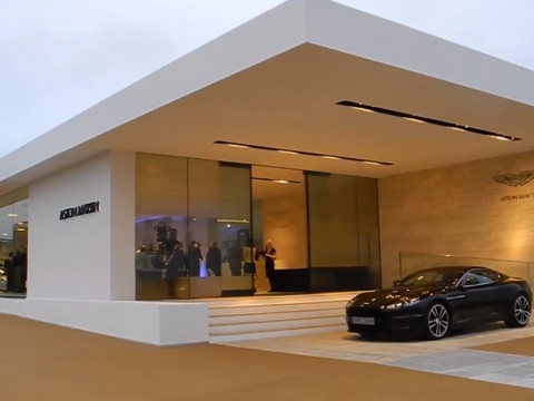 Aston Martin Works New Port Pagnell grand opening