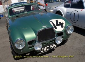 Aston Martin DB2 prototype UMC66 chassis number LML/49/3 photographed at Laguna Seca in 2007