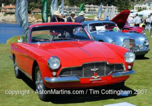 Aston Martin DB2/4 bertone saloon photographed at the 2007 Pebble Beach concours d'elegence. Commissioned by S H Arnolt