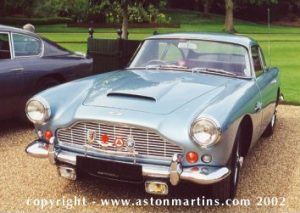 Aston Martin DB4 series 5, photographed at Waddesdon Manor, AMOC Concours, 2001