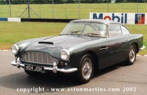 Aston Martin DB4 series 4, photographed at Donington Park, 1999. Reg number 404JOK