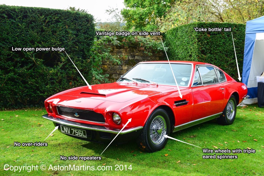 How to identify the 6 cylinder AM Vantage