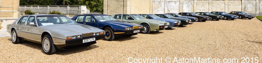 Aston Martin Lagondas from the Dudding Collection shown at the 2015 AMOC Spring Concours