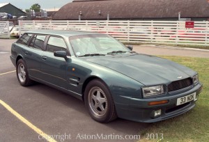 Aston Martin Virage 5 door shooting brake from 1992, 33NOK, photographed at the factory