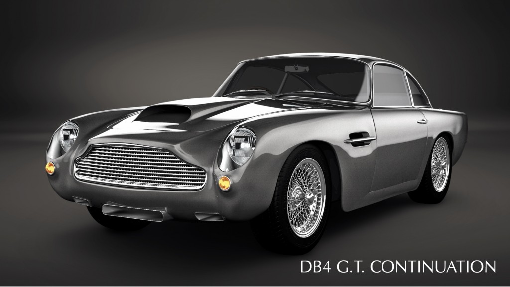 Rendering of the upcoming 2017 Aston Martin DB4 GT continuation